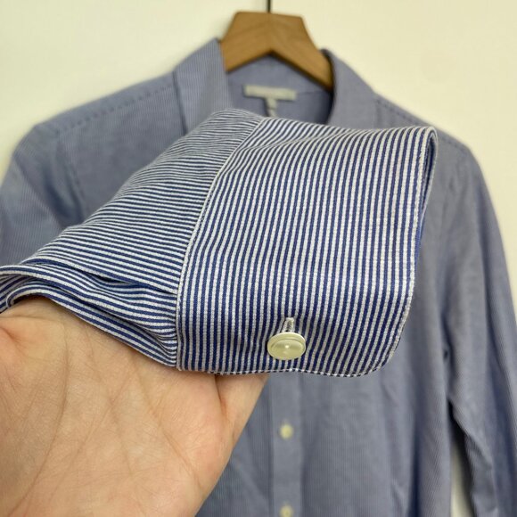 HINSON WU Button Down Shirt Size 6 Classic Cotton Work Casual Minimalist - Picture 3 of 8